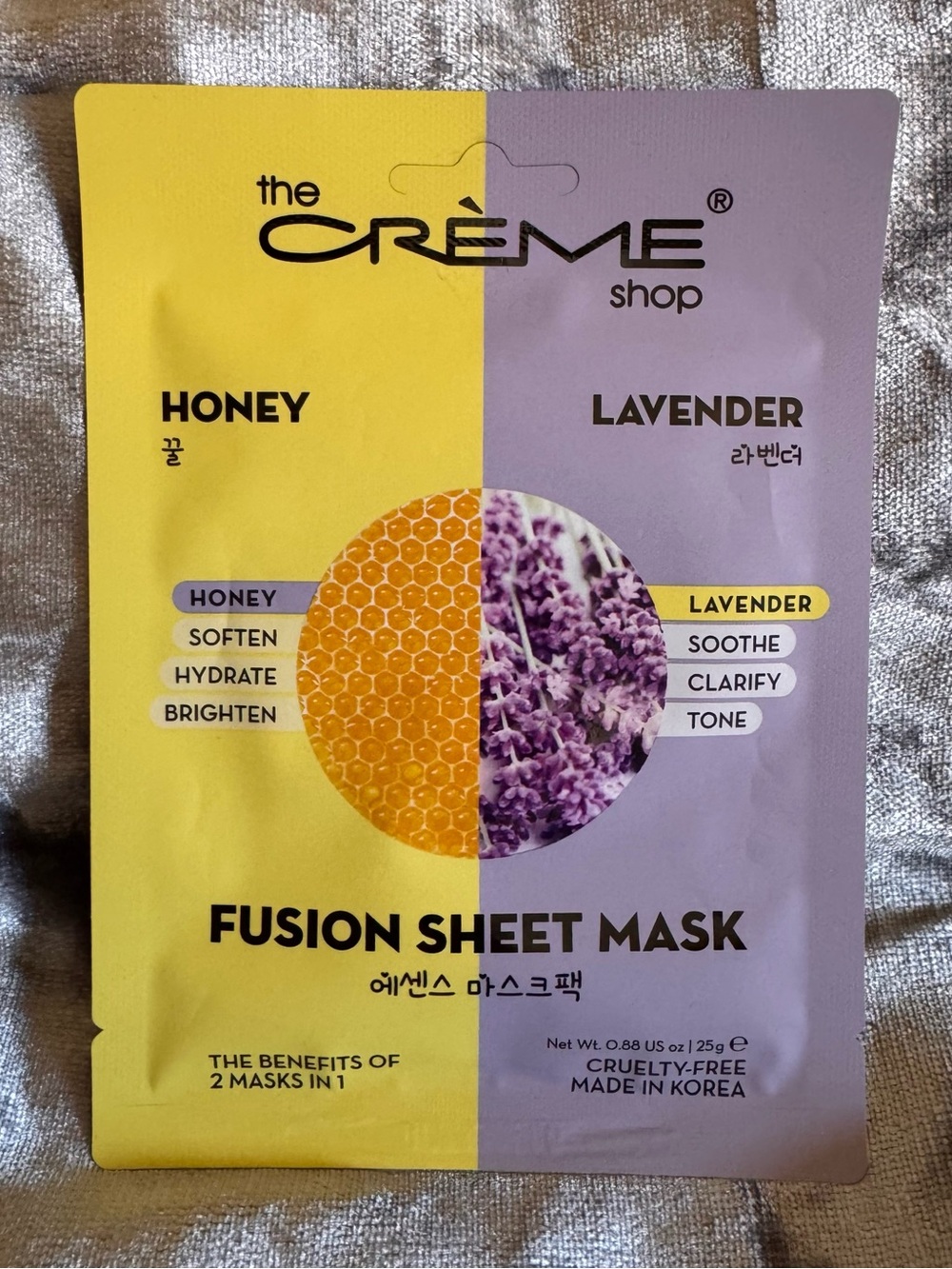 🎭Honey&Lavender Fusion Sheet Mask by The Creme Shop🎭